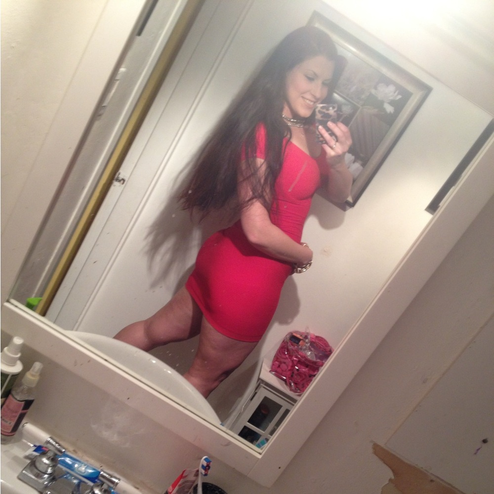 bebe Striking Red Mini Dress